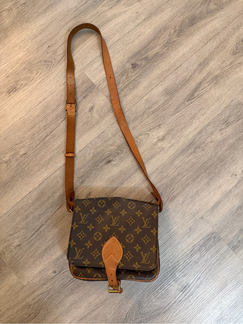 Louis Vuitton Monogram Small Crossbody in Brown & Tan Leather